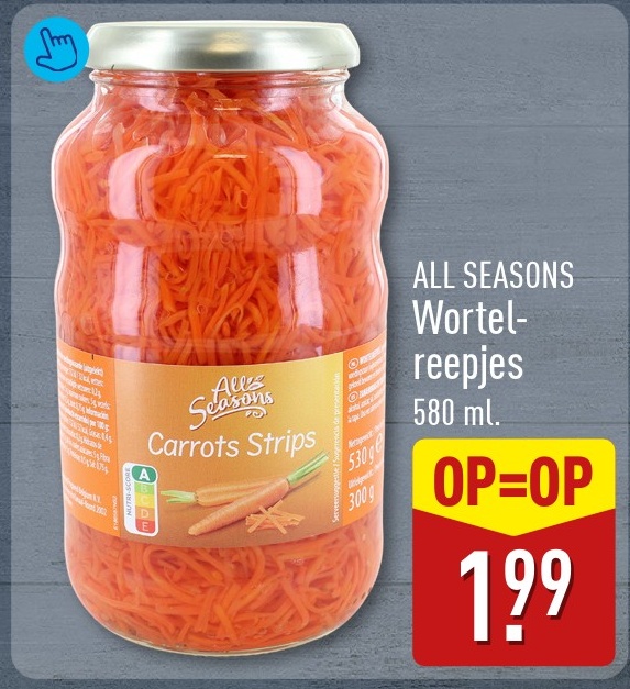 ALL SEASONS Wortelreepjes