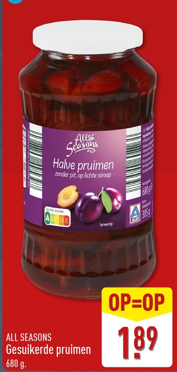 Gesuikerde pruimen