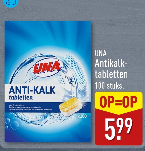 UNA Antikalk-tabletten 100 stuks