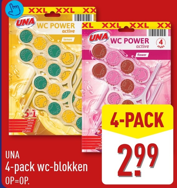 UNA 4-pack wc-blokken