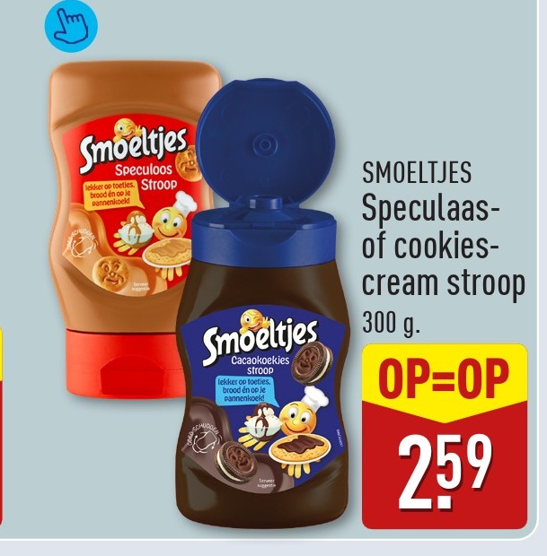 Smoeltjes Speculaas- of cookies-cream stroop
