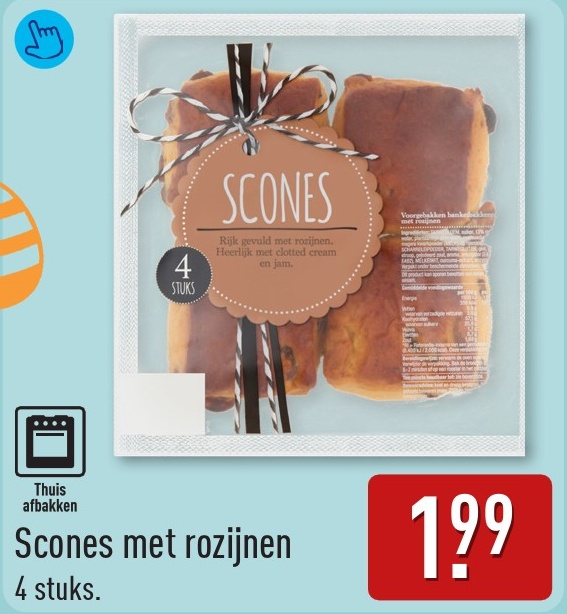 Scones met rozijnen