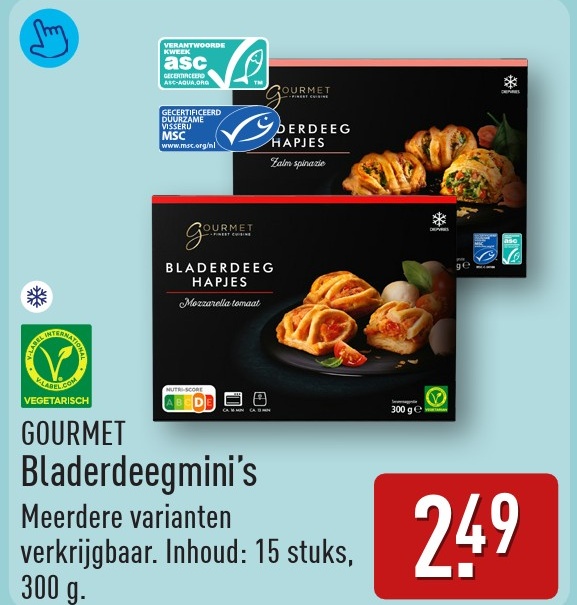 Bladerdeegmini's