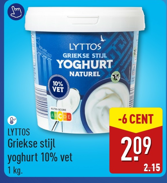 LYTTOS Griekse stijl yoghurt 10% vet