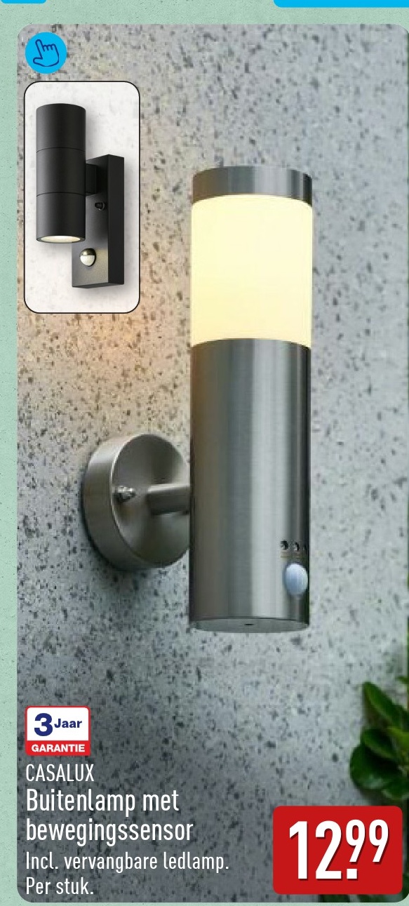 Buitenlamp met bewegingssensor