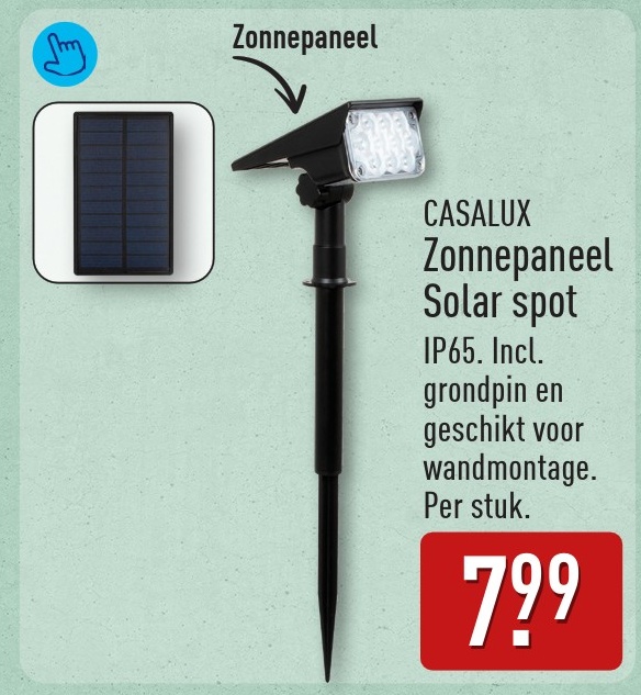 CASALUX Zonnepaneel Solar spot