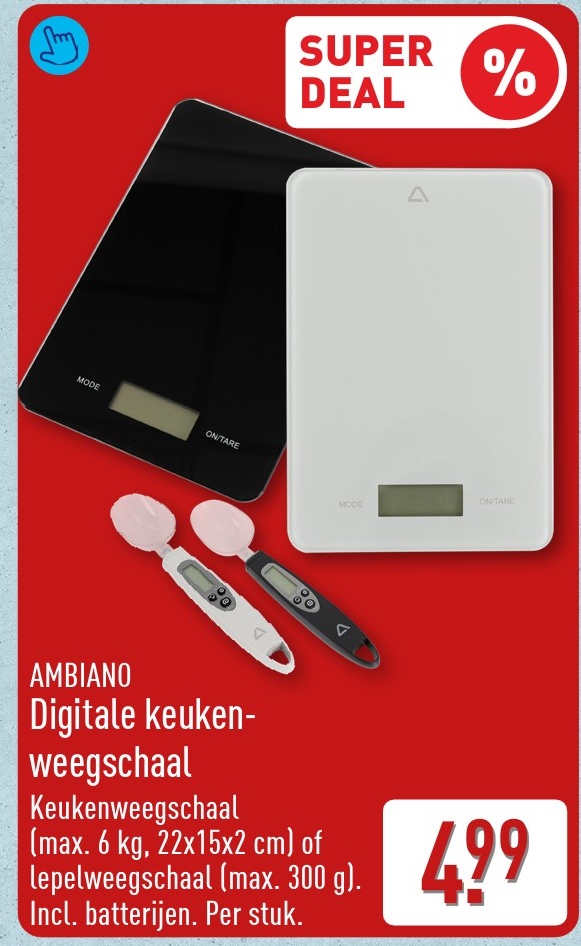 Digitale keukenweegschaal