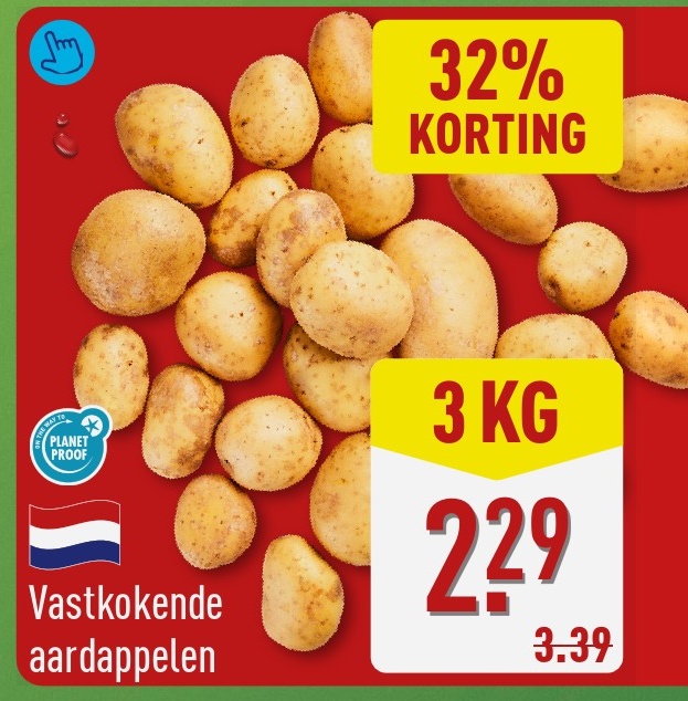 Vastkokende aardappelen