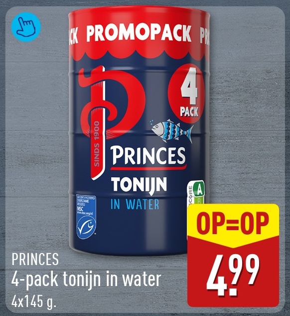Princes 4-pack tonijn in water