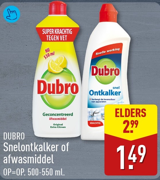 Dubro Snelontkalker of afwasmiddel