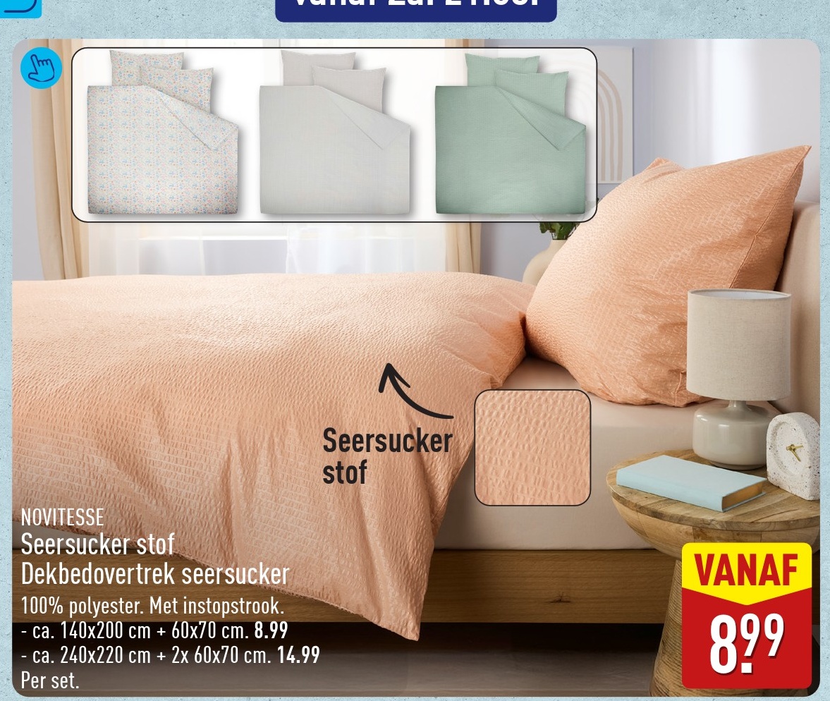 Dekbedovertrek seersucker