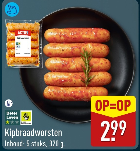 Kipbraadworsten