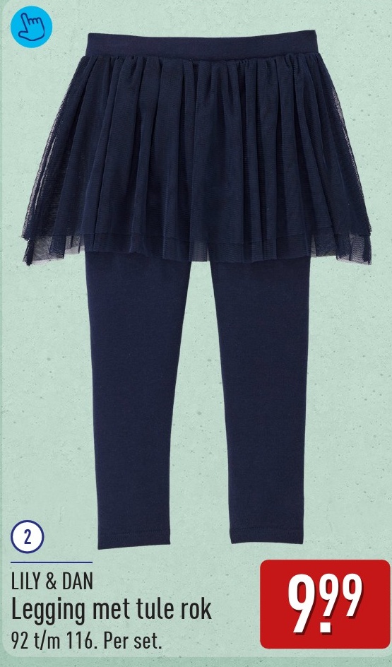 Legging met tule rok