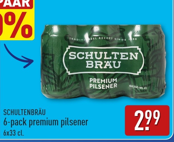 SCHULTEN BRÄU 6-pack premium pilsener