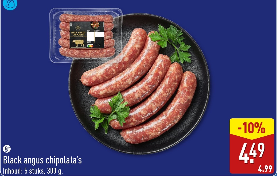Black angus chipolata's