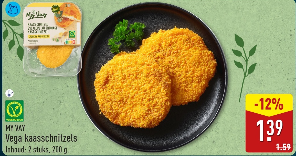 Vega kaasschnitzels