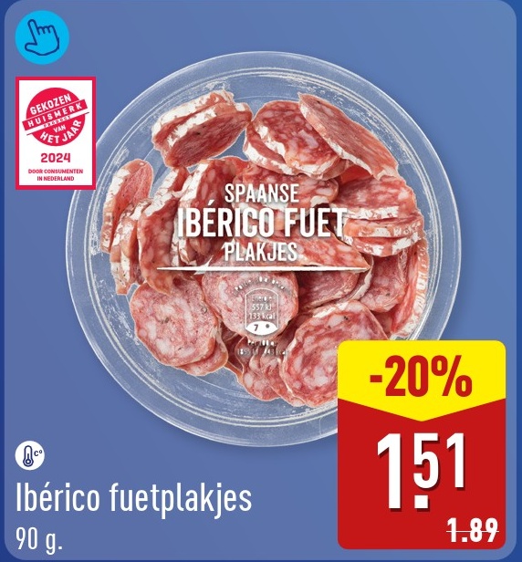Ibérico fuetplakjes
