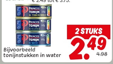 Princes Tonijn in water