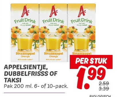 A+ Fruit Drink Sinassappel Orange