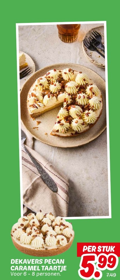 DEKAVERI PECAN CARAMEL TAARTJE