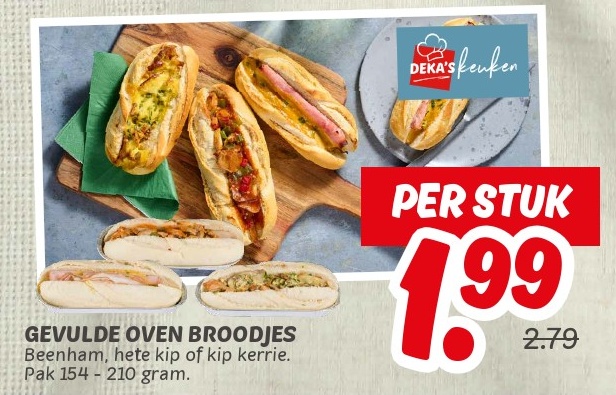 GEVULDE OVEN BROODJES