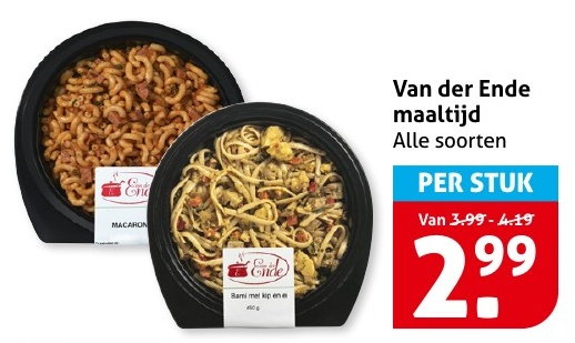Van der Ende maaltijd