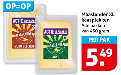 Maaslander XL kaasplakken