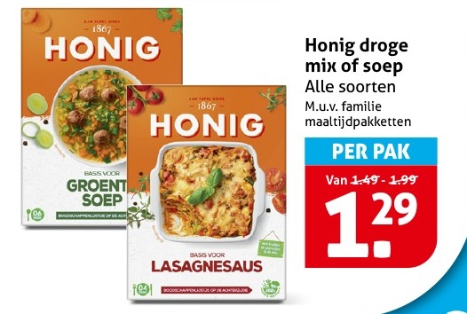 Honig droge mix of soep