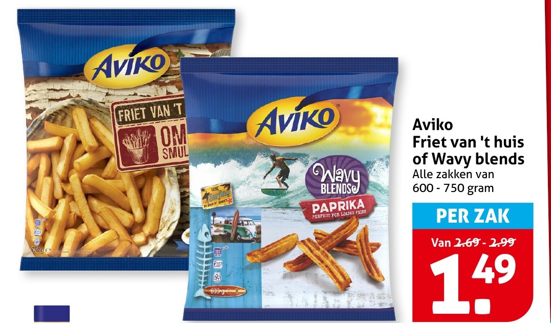 Aviko Friet van 't huis of Wavy blends