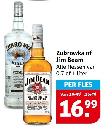 Zubrowka of Jim Beam