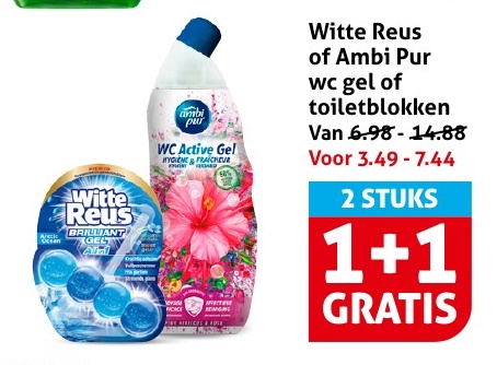 Witte Reus of Ambi Pur wc gel of toiletblokken