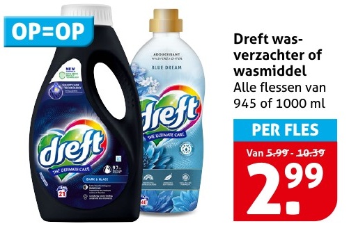 Dreft wasverzachter of wasmiddel