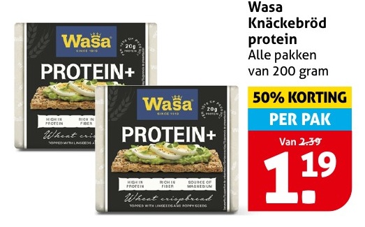 Wasa Knäckebröd protein