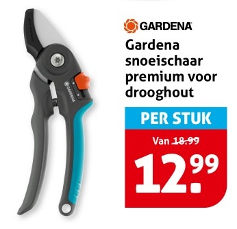 Gardena snoeischaar premium voor drooghout