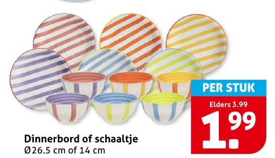Dinnerbord of schaaltje