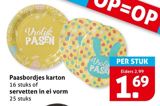 Paasbordjes karton