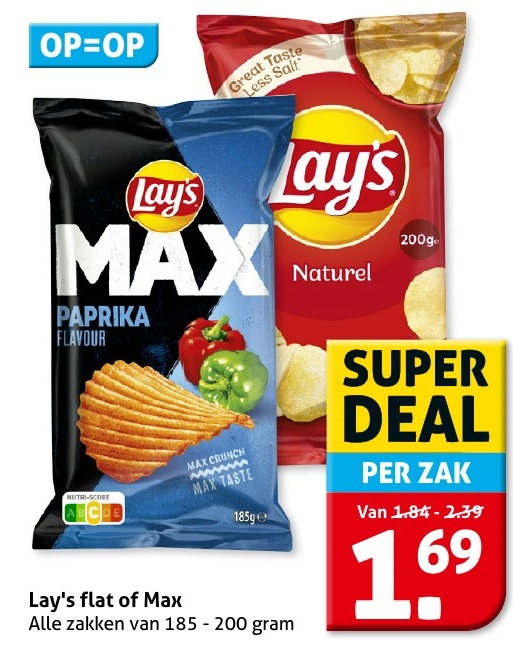 Lay's flat of Max
