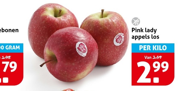 Pink lady appels los